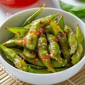 Edamame With Sweet Chili