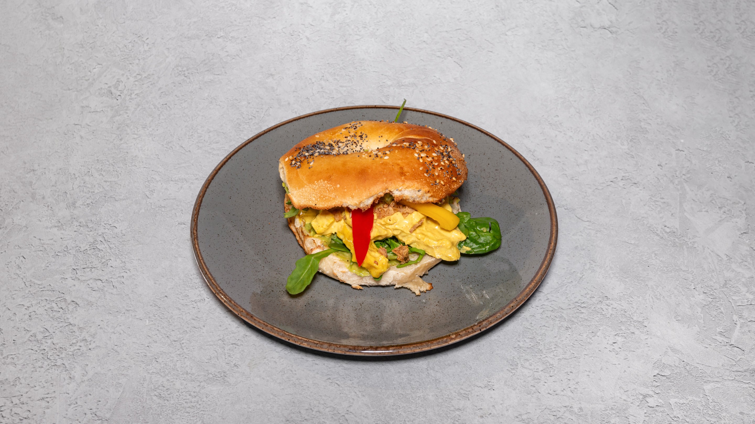 Coronation Chicken Bagel