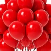 3 Pieces Red Helium Balloons