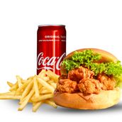 Shrimp Burger Meal 