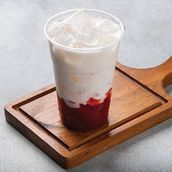Strawberry Fresh Milk Ice