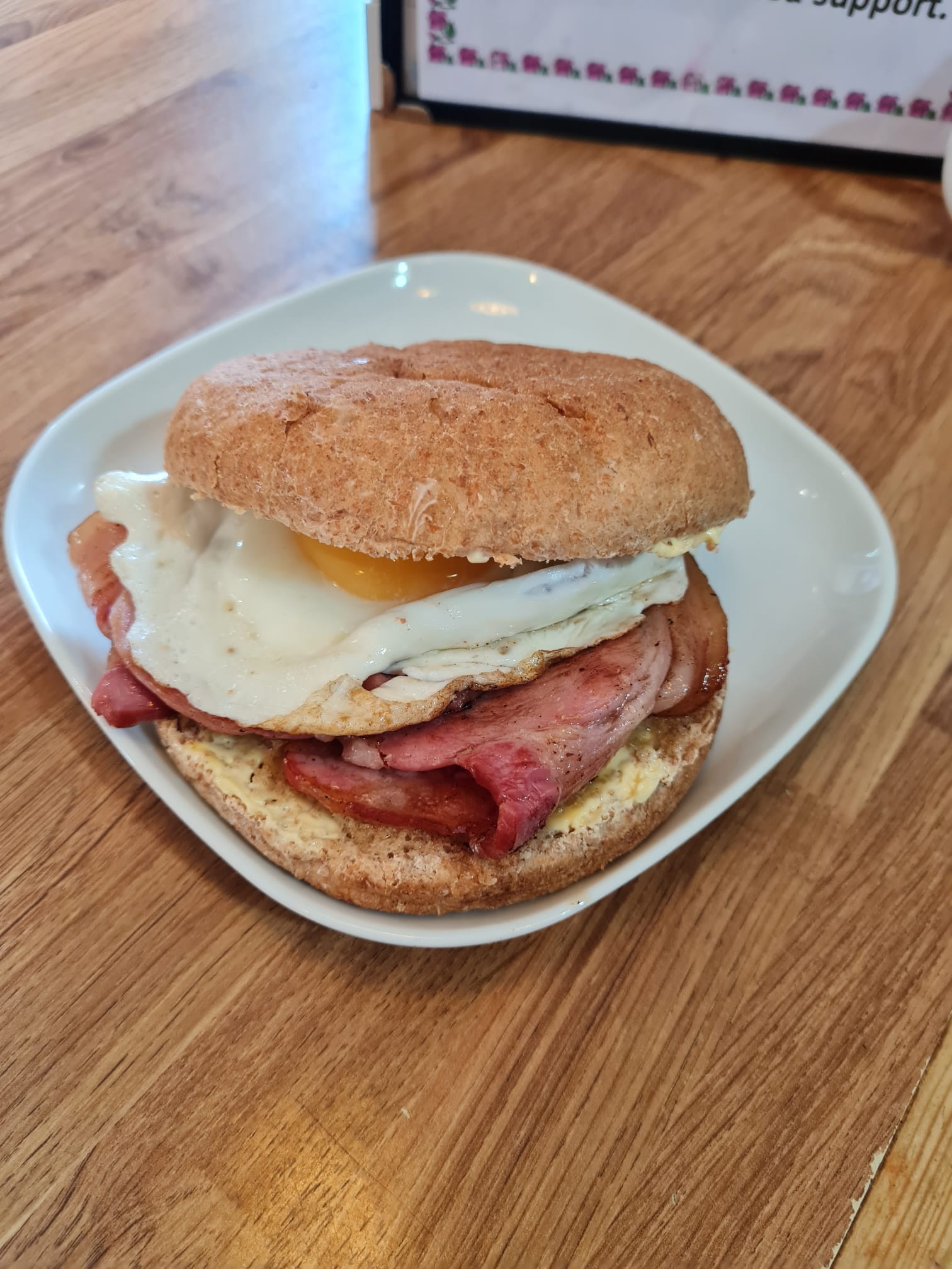 Brown Breakfast Bap