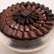 Silver Chocolate Round Bowl