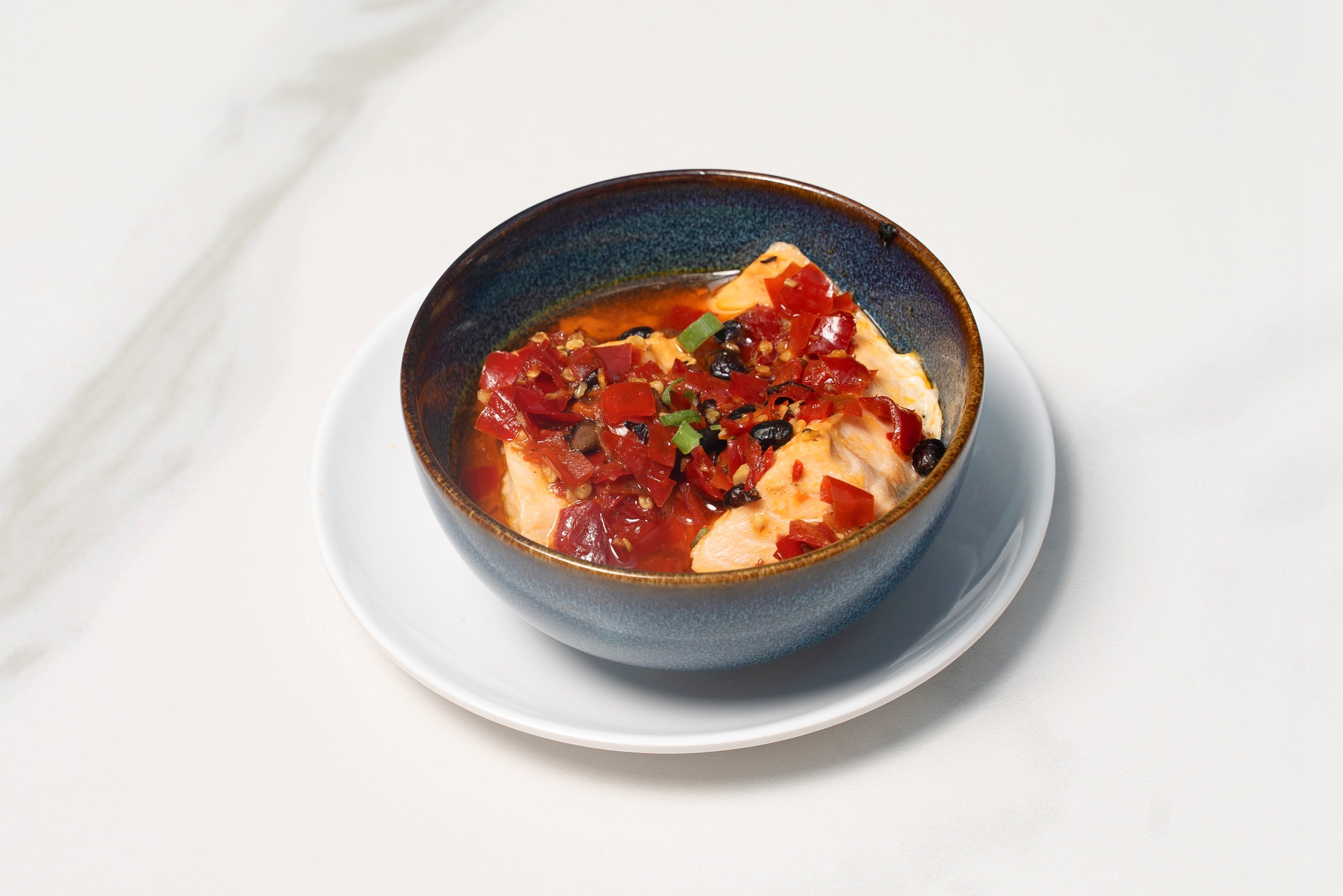 豆豉剁椒三文鱼 Steamed Salmon With Black Bean And Chilies