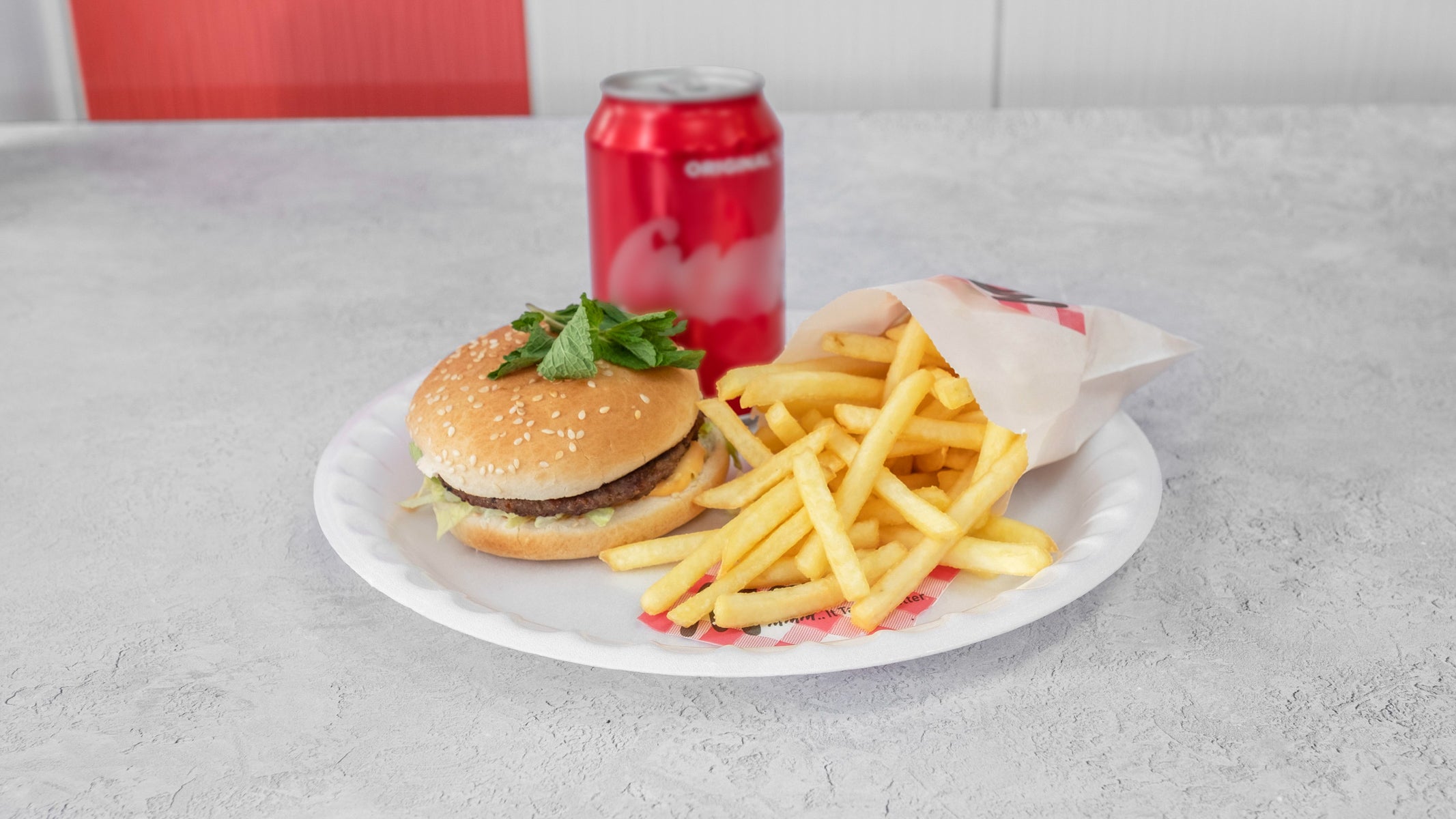 BBQ Chicken Burger Meal