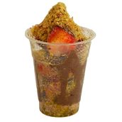 Pistachio Kunafa Strawberry Cup