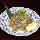 Ox Tongue Leeks Sauce