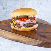 Fire N’ Cheetos Beef Burger