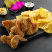Broasted Chicken Wings Meal