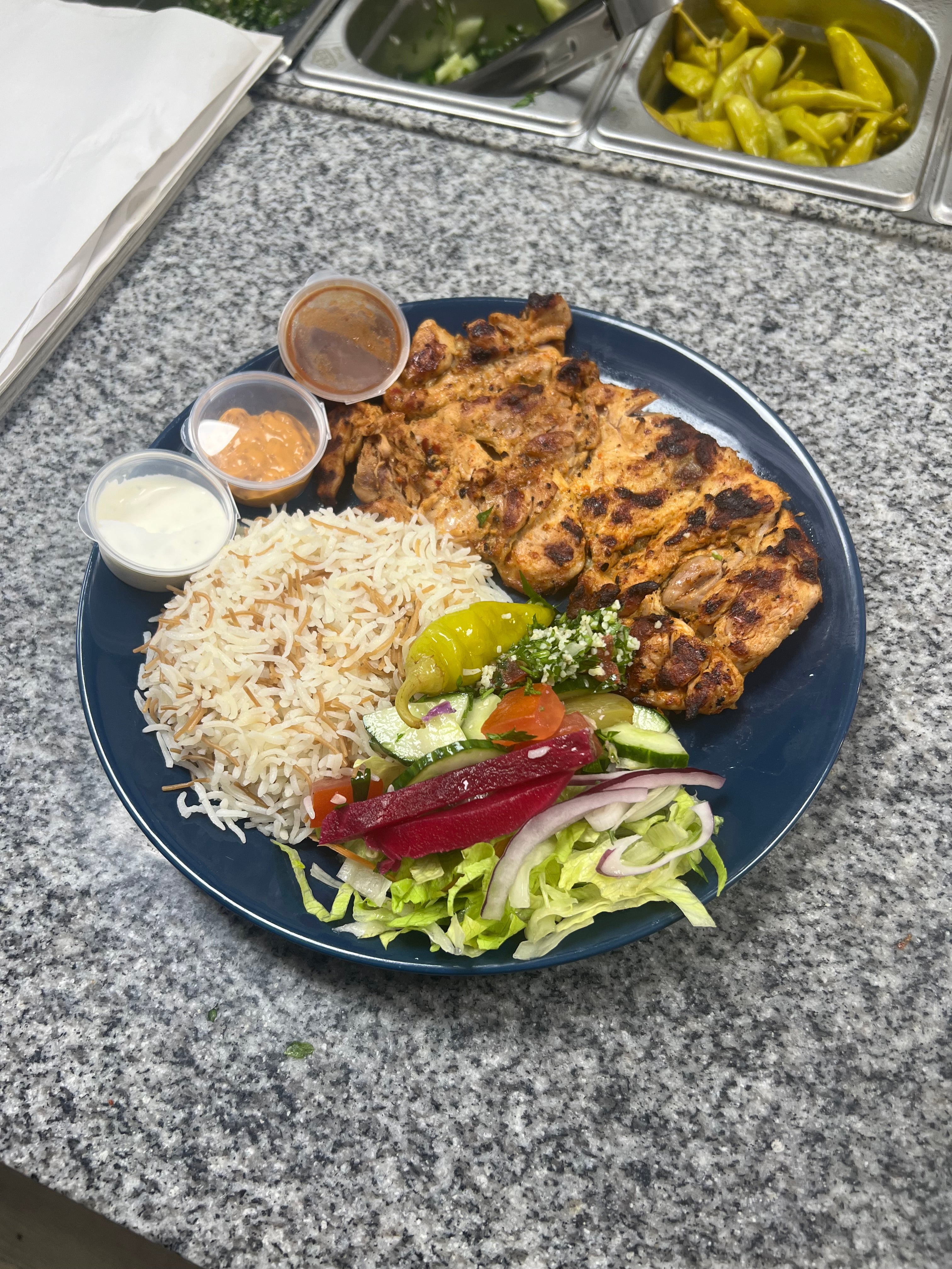 Honey Glazed Boneless Chicken with Rice or Chips