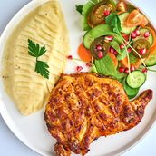 Grilled Chicken and Mash