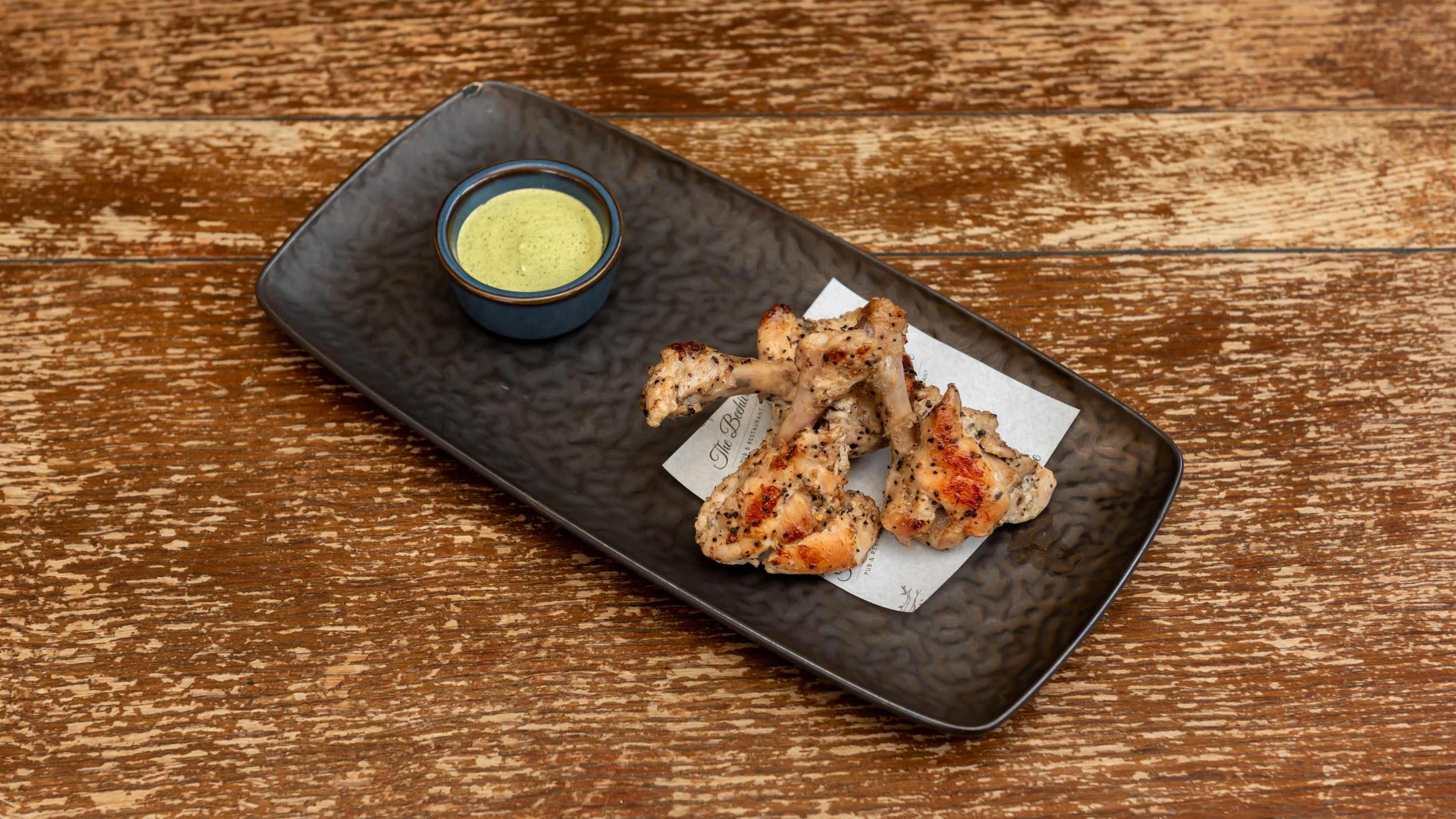 Three serving (9 pieces) of Black Pepper Chicken wings