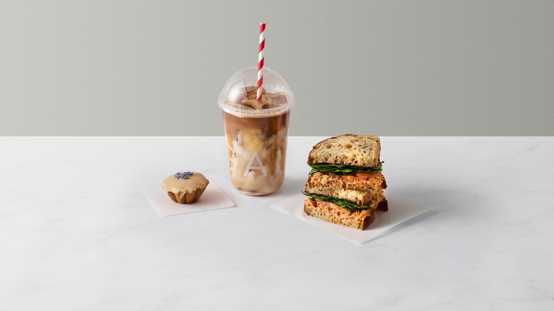 Hot Drink, Sandwich and Treat