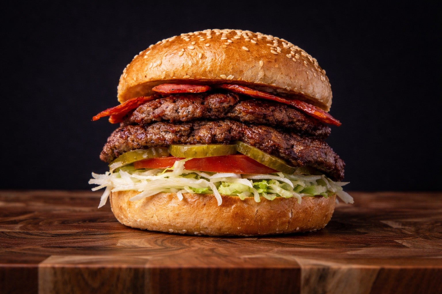 Turkey Bacon Hamburger