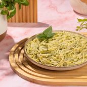 Creamy Pesto Spaghetti