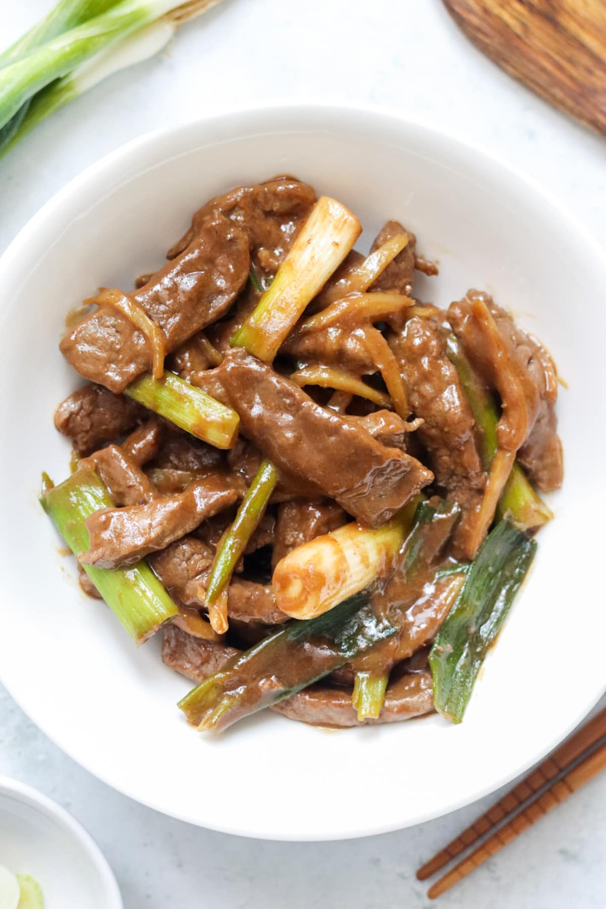 Beef with Ginger and Spring Onions 姜葱牛