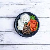 Spinach, Mushroom, Goat Cheese Bowl