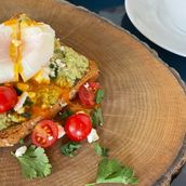 Avocado Toast With Poached Egg And Salmon