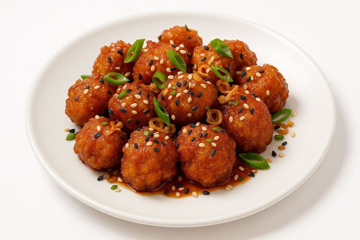 Spicy Honey-Glazed Korean Mushrooms