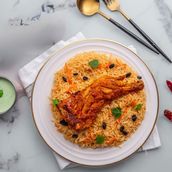 Chicken Tikka with Afghani Pulao 