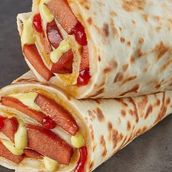 Hot Dog and Cheese Wrap