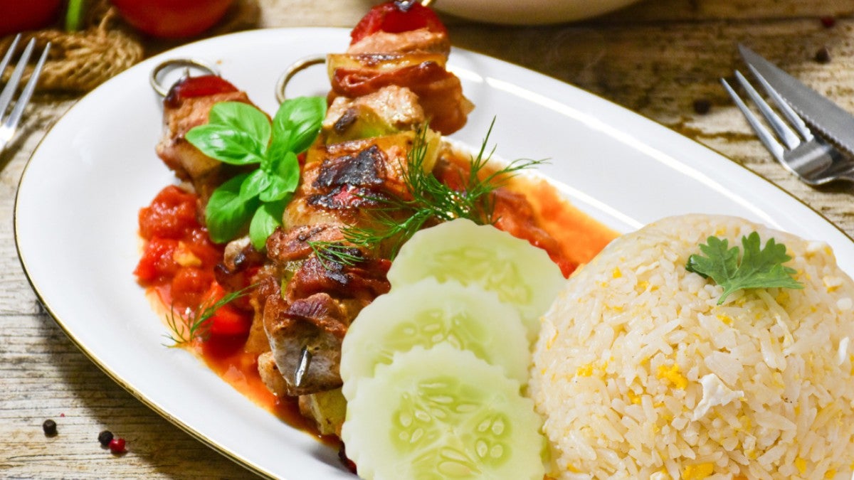 13. Chicken Tikka Shashlik Rice Bowl: