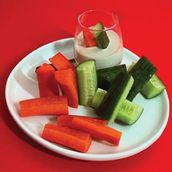 Crudité And Tahini Dip