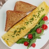 French Omelette with Cheese