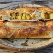 Handmade Bosnian Potato Pie - Krompirusa