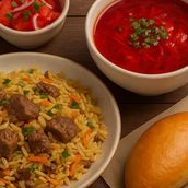 Samarkand Feast (Uzbek Plov)