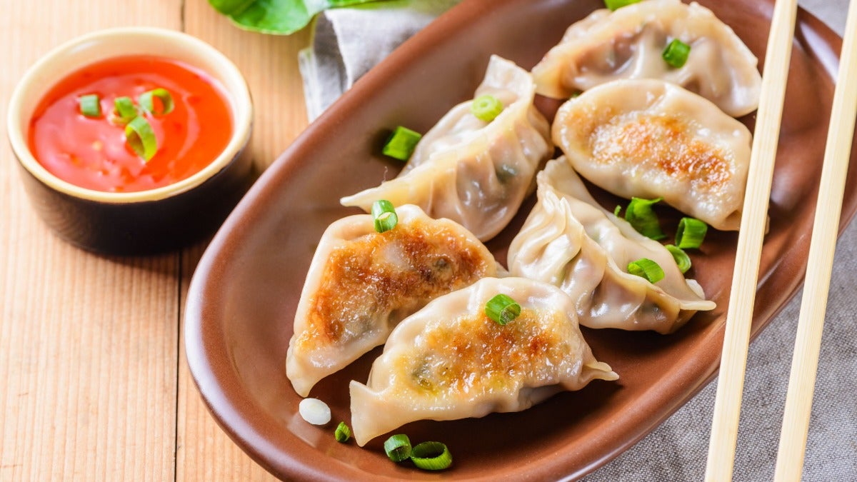 Pan-Fried Prawn Dumplings