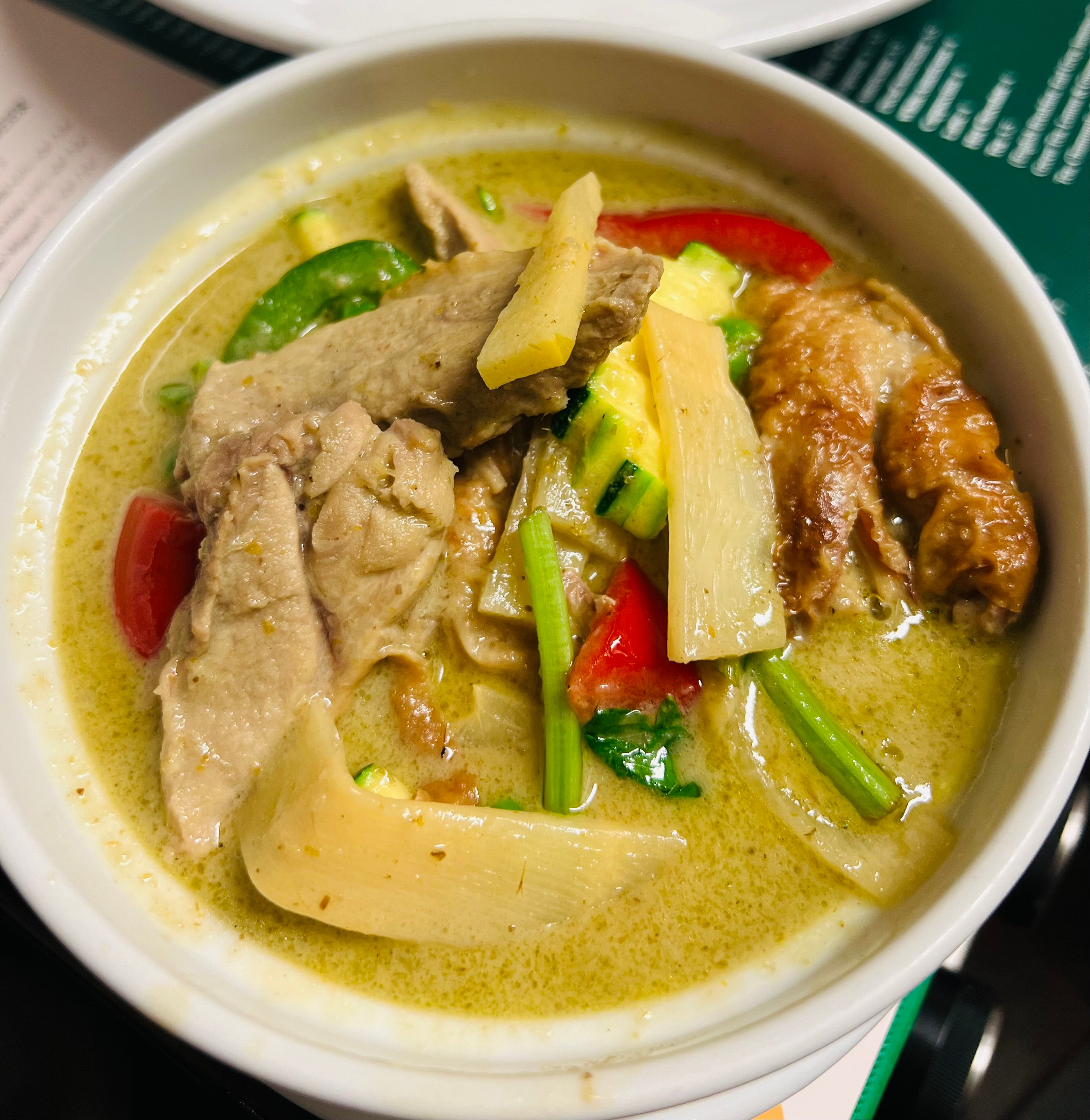 Green Curry (G) (Spicy) + Jasmine rice