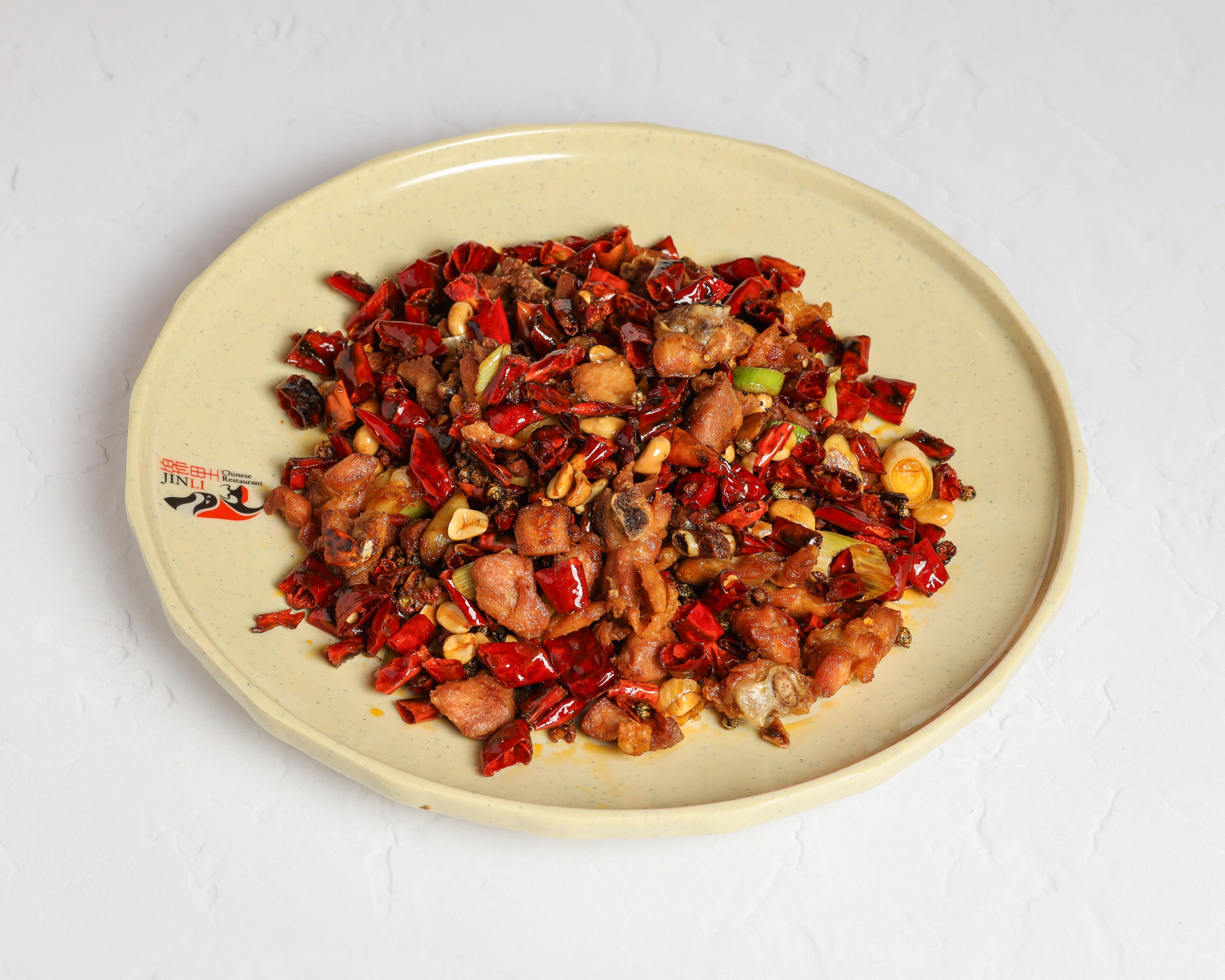 川香辣子鸡Sauteed Diced Chicken with Chilli and Pepper
