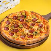 Spicy Beef Pepperoni Pizza