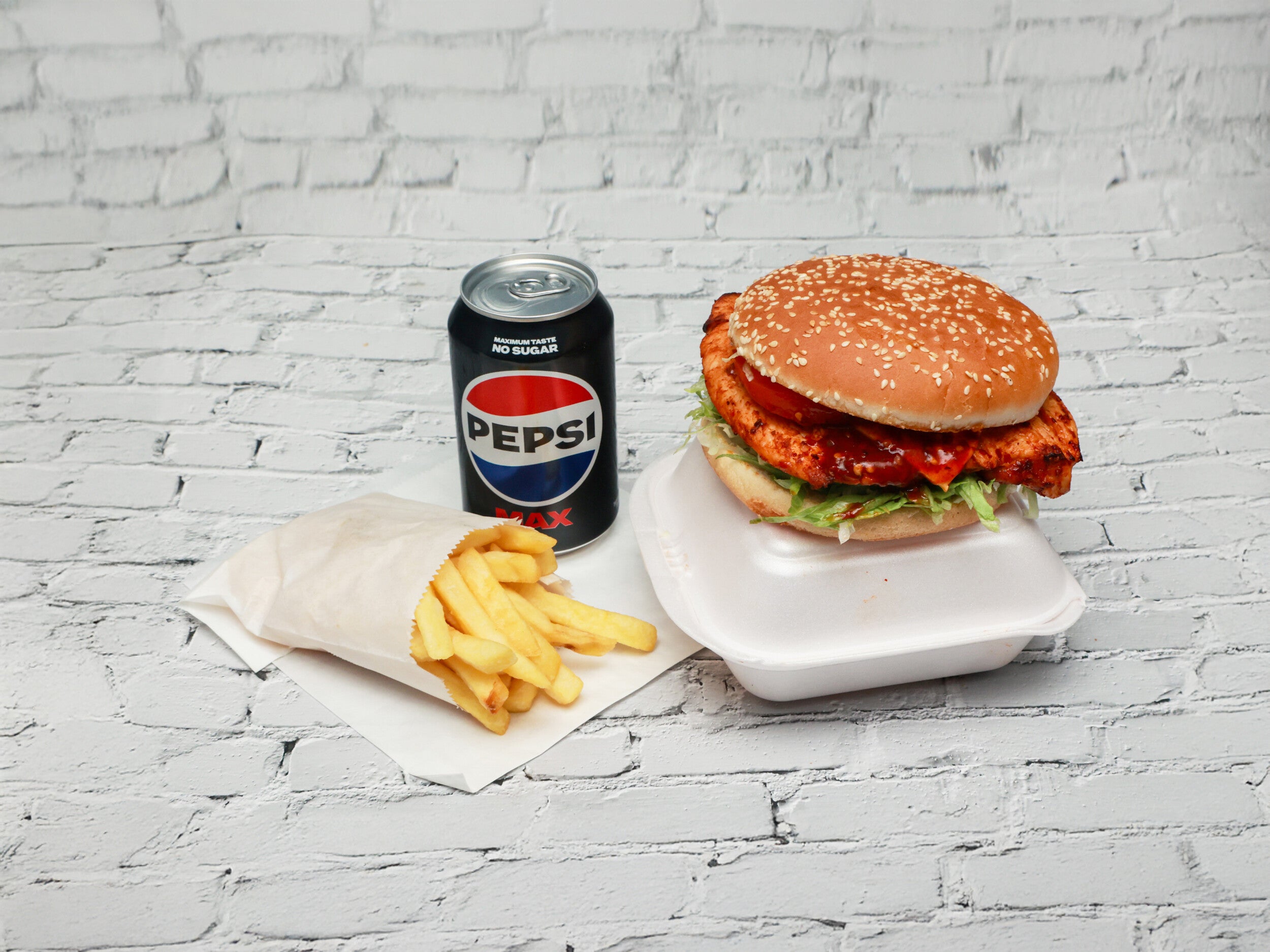 Mega Peri Peri Burger meal