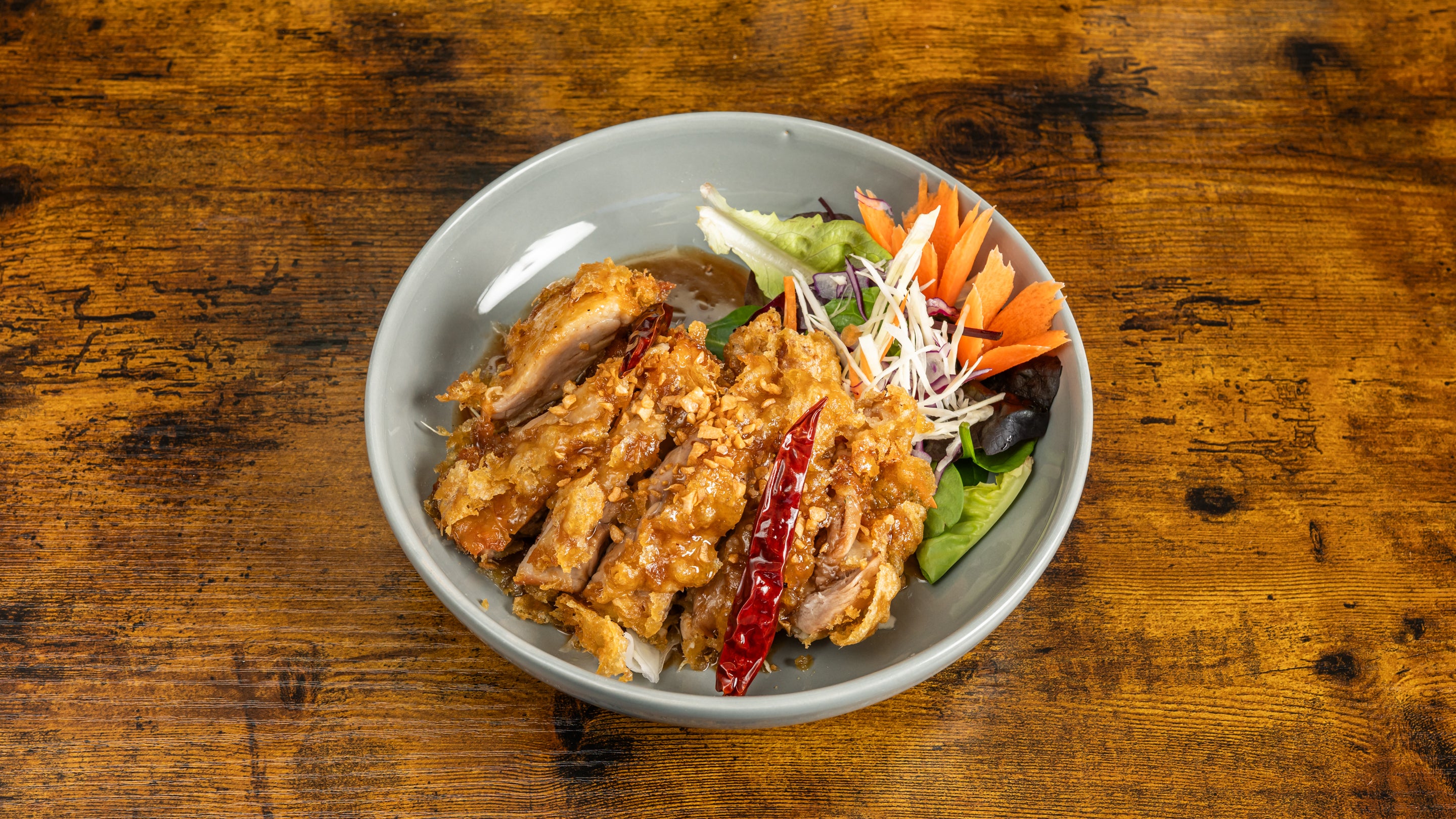 Battered Duck in Tamarind Sauce