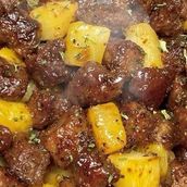 Veal Cubes Meat with Potatoes and Vermicelli Rice