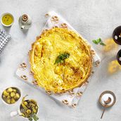 Eggs with Cheese Manakish