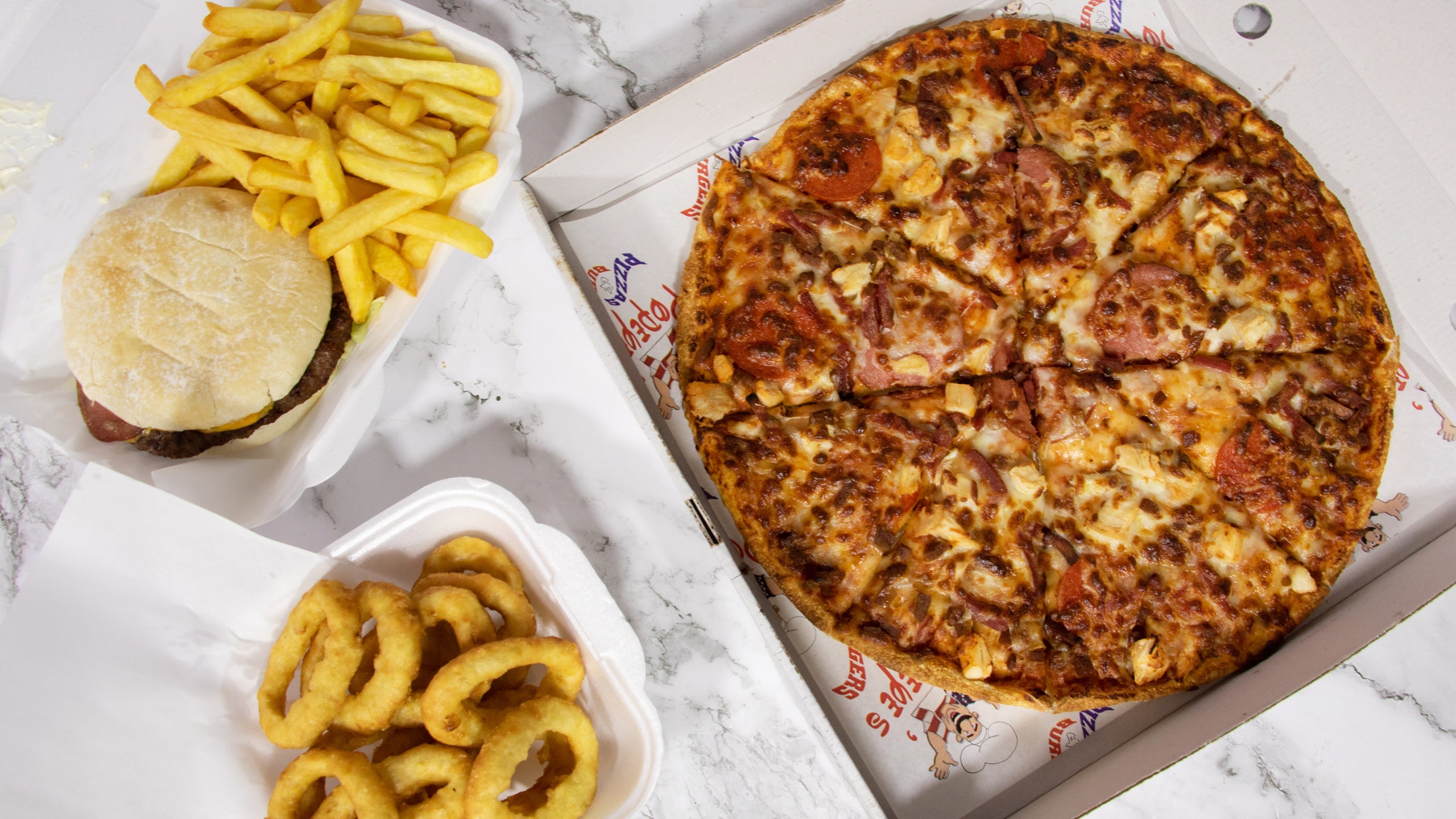 Popyes Pizza Burger