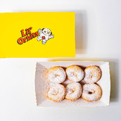 Powdered Sugar Mini Donuts Small Box - 8 Pieces