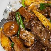 Beef Baby Corn With Rice