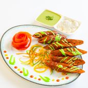 Mutton Seekh Kabaab,mutton Hariyali Kabaab