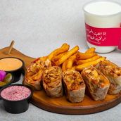 Chicken Shawarma With Tahina Meal