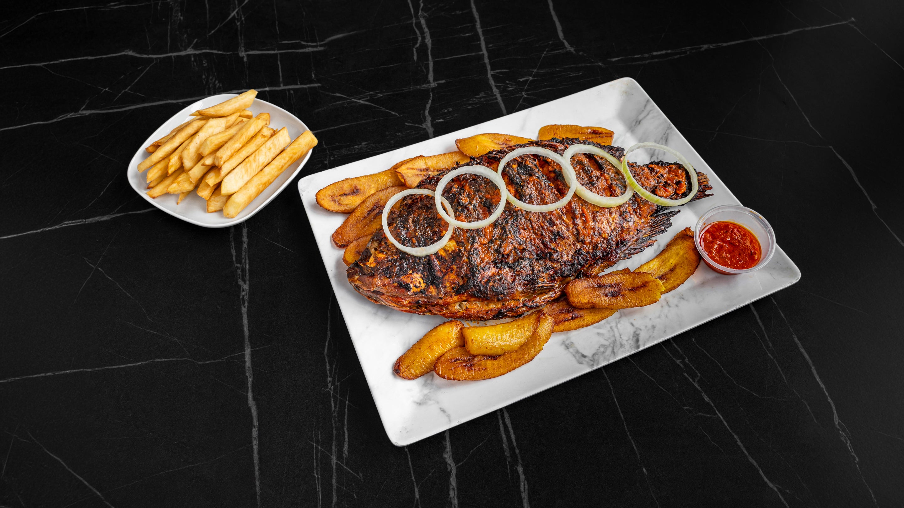 S Grilled Fish With Selected Chioce of side