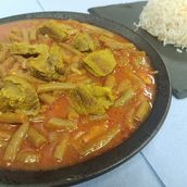 Green beans with meat