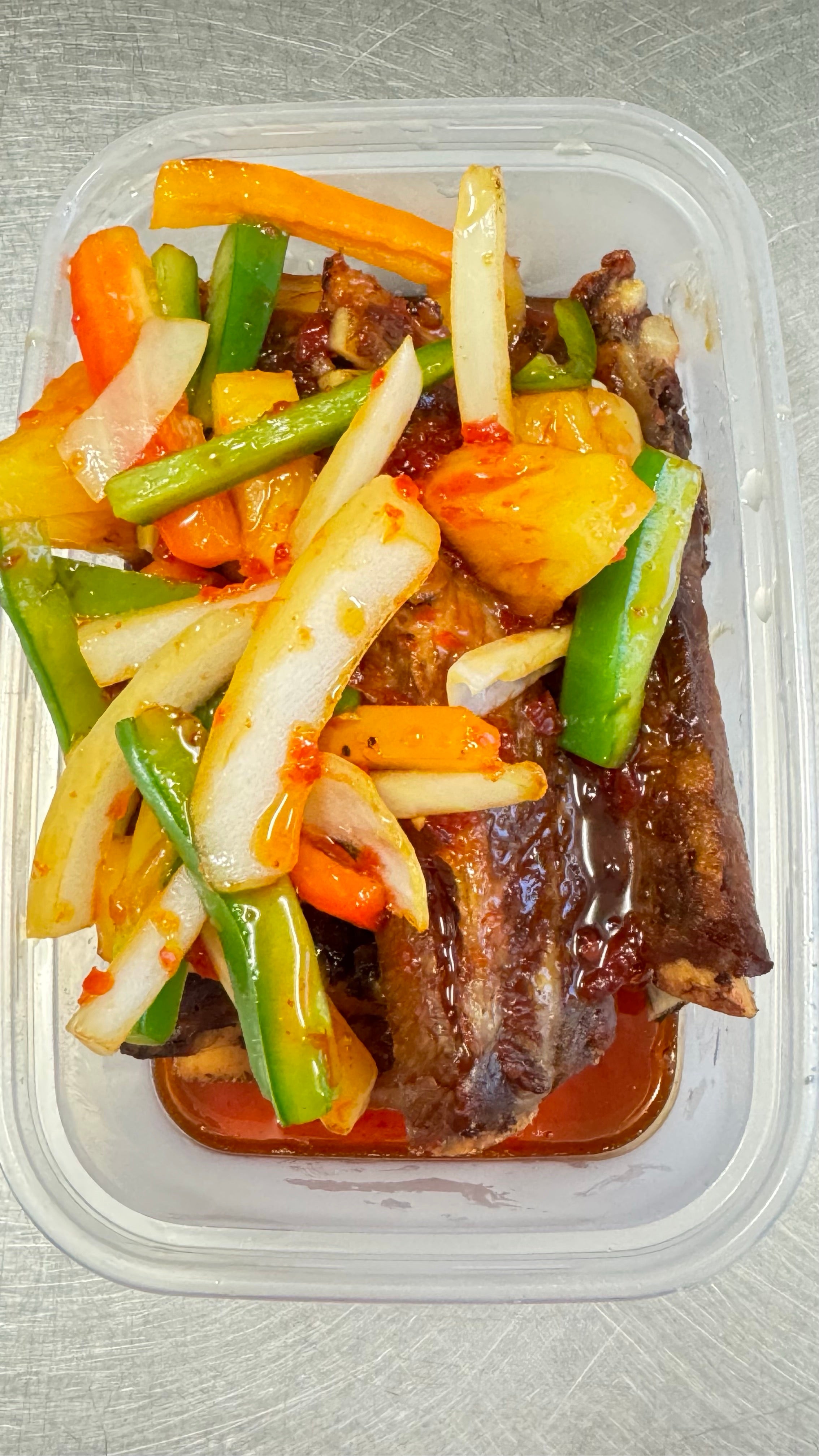 Spare Ribs in Honey Spicy Sauce 蜜辣骨