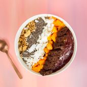 Mango Brownie Acai Bowl
