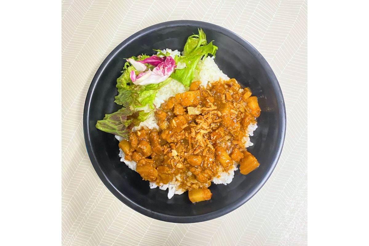 P1. Taiwan Braised Caramalised Pork Belly Bowl
