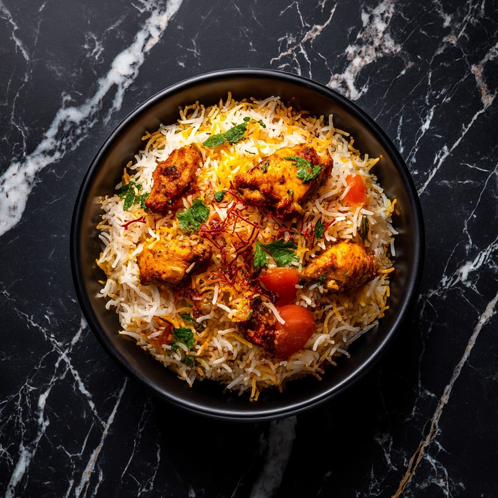 Hyderabadi Chicken Dum Biryani 🍗🍚