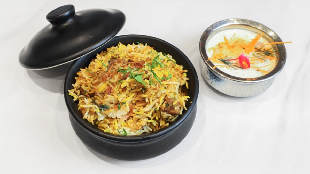 Malabar prawn biryani